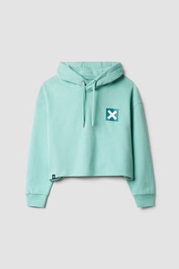 SUDADERA CON CAPUCHA MUJER NATURE ACQUA