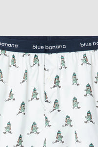 WHITE SQUARE BOXERS
