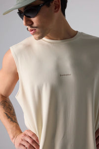 CAMISETA SIN MANGAS ACTIVE DUSTY CREAM