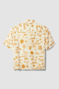 CAMISA MANGA CORTA MUJER TILE ECRU