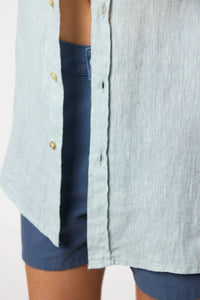 GREEN LINEN SHIRT