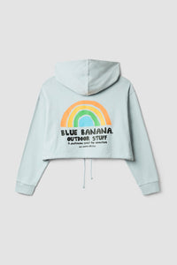 SUDADERA CON CAPUCHA MUJER RAINBOW ICE BLUE