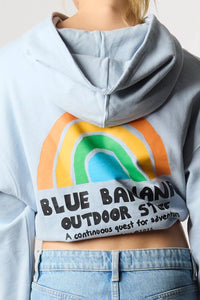 SUDADERA CON CAPUCHA MUJER RAINBOW ICE BLUE