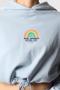SUDADERA CON CAPUCHA MUJER RAINBOW ICE BLUE