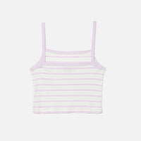 LILAC STRIPED WOMAN TANK TOP