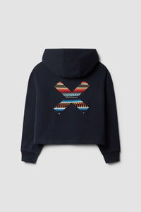 SUDADERA CON CAPUCHA MUJER CLASSIC AZUL MARINO
