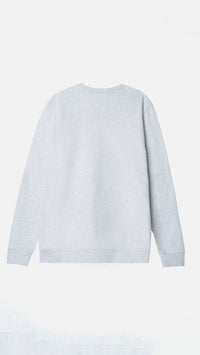 LIGHT GREY MELANGE BANANA CREW
