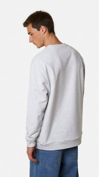 LIGHT GREY MELANGE BANANA CREW