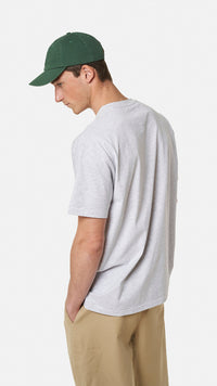 LIGHT GREY MELANGE BANANA POCKET TEE