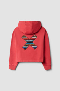 SUDADERA CON CAPUCHA MUJER CLASSIC ROJA
