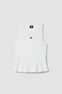 TOP TANK MUJER HEART BLANCO