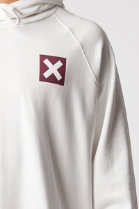 SUDADERA CON CAPUCHA NATURE BLANCA