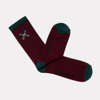 BURGUNDY CLASSIC SOCKS
