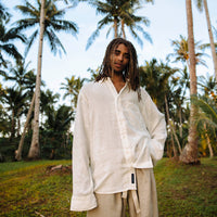 OFF-WHITE LINEN SHIRT