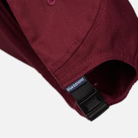 BURGUNDY 5 PANELS CAP