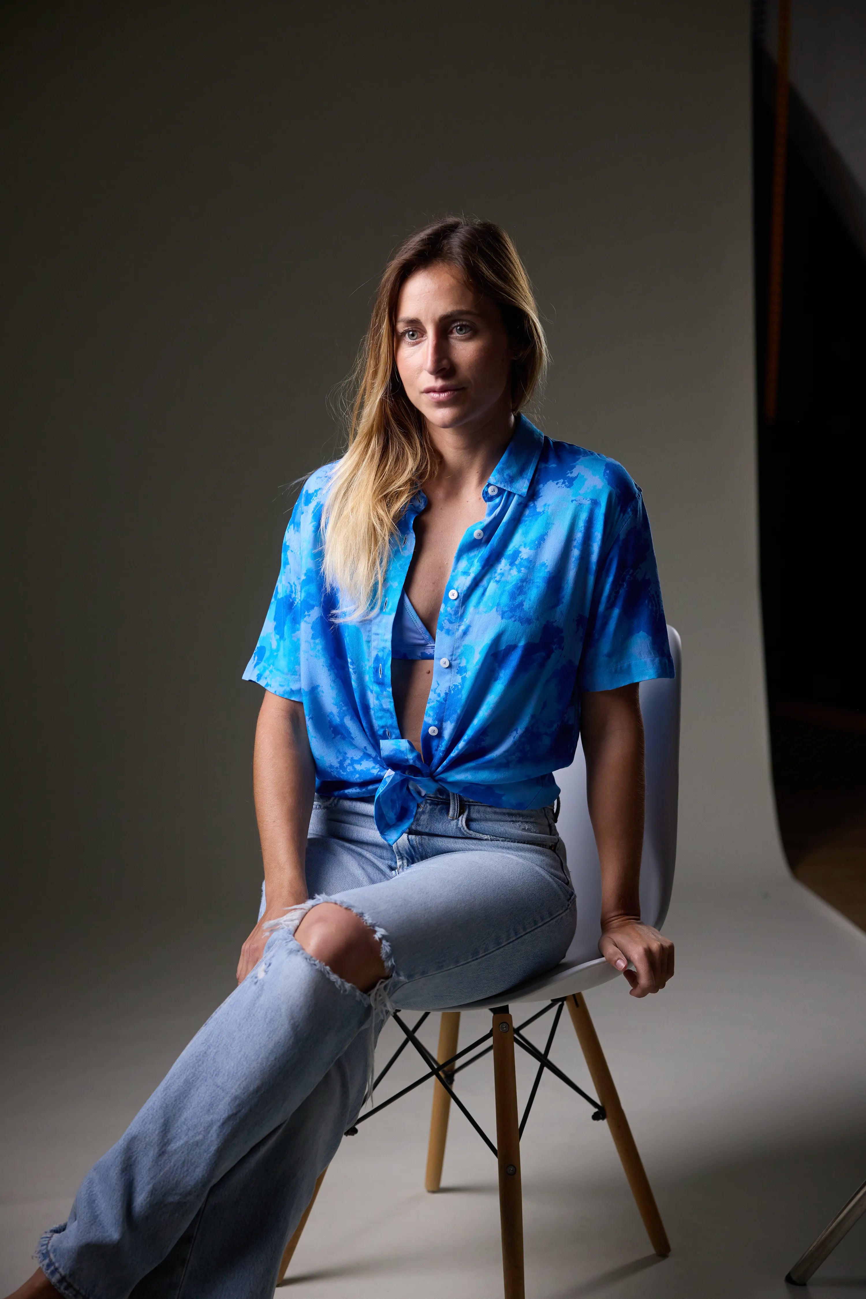 BLUE LUCIA WOMAN SS SHIRT