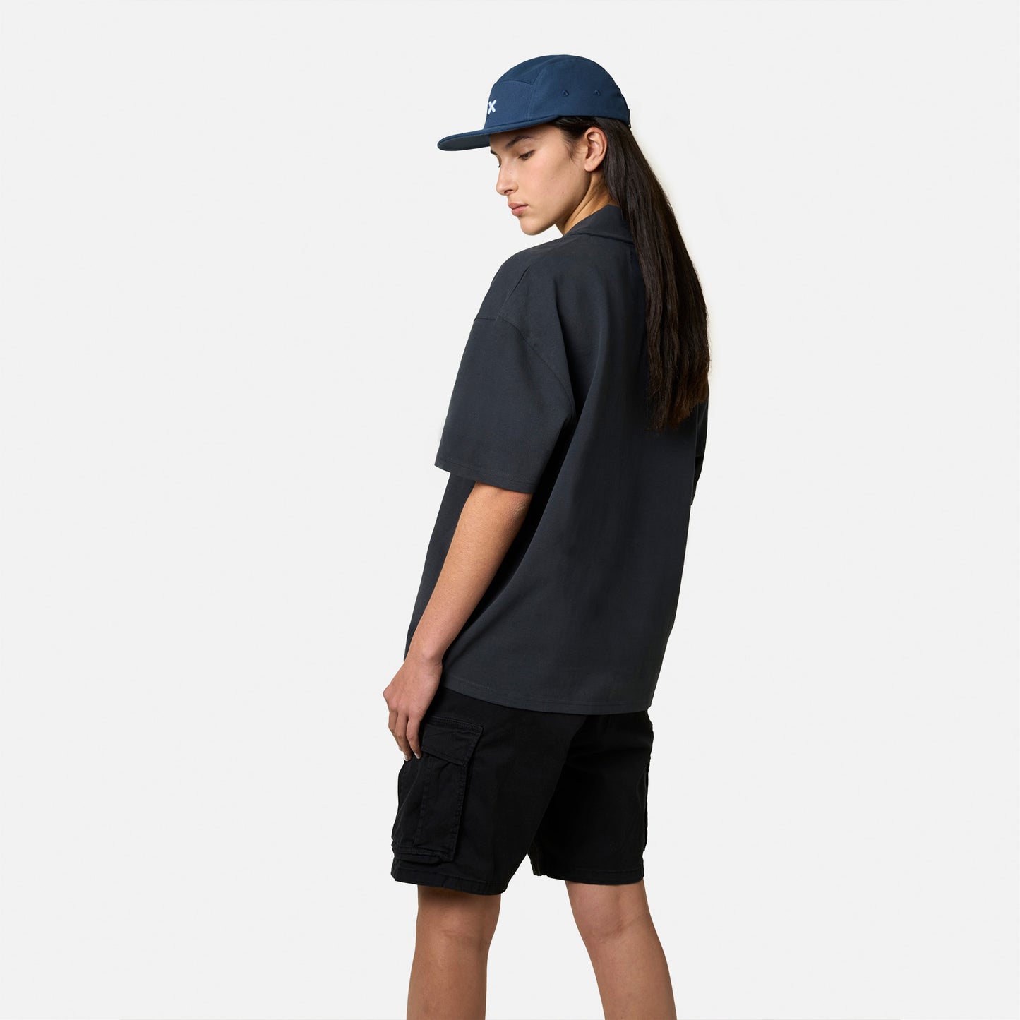 ANTHRACITE OVERSIZE POLO