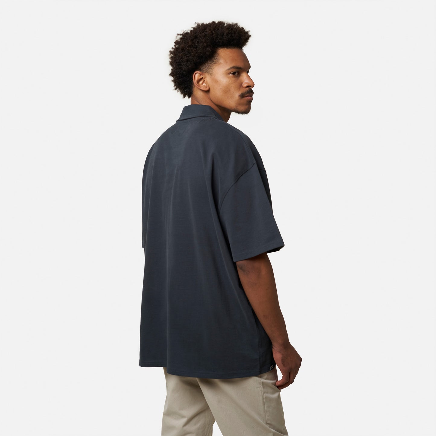 ANTHRACITE OVERSIZE POLO