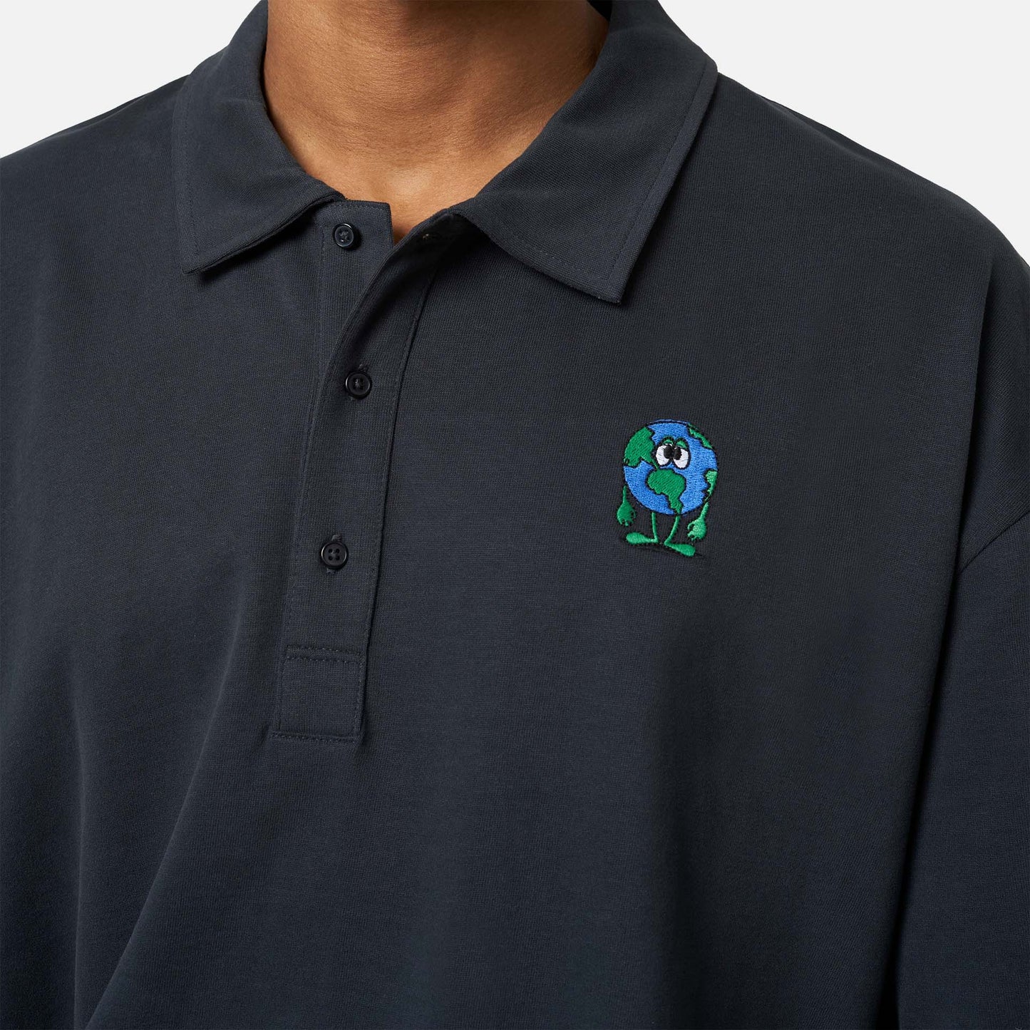ANTHRACITE OVERSIZE POLO