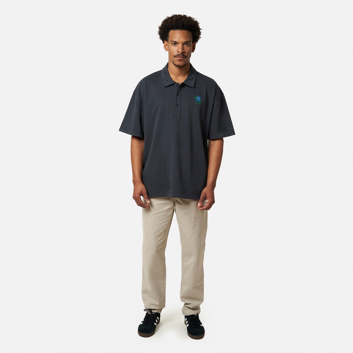 ANTHRACITE OVERSIZE POLO