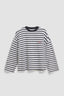 ANTHRACITE STRIPES WOMAN CREW