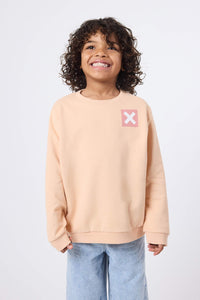 SUDADERA KIDS NATURE APRICOT
