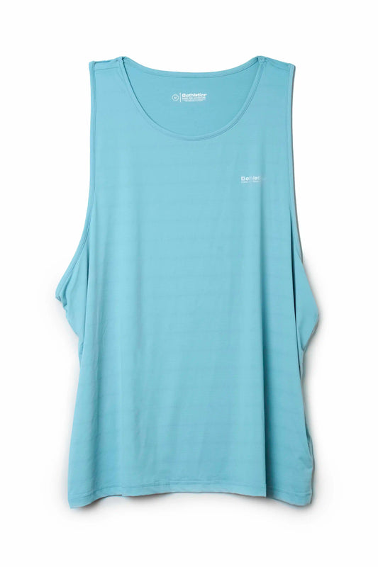 ARONA BLUE RUNNING TANK TOP