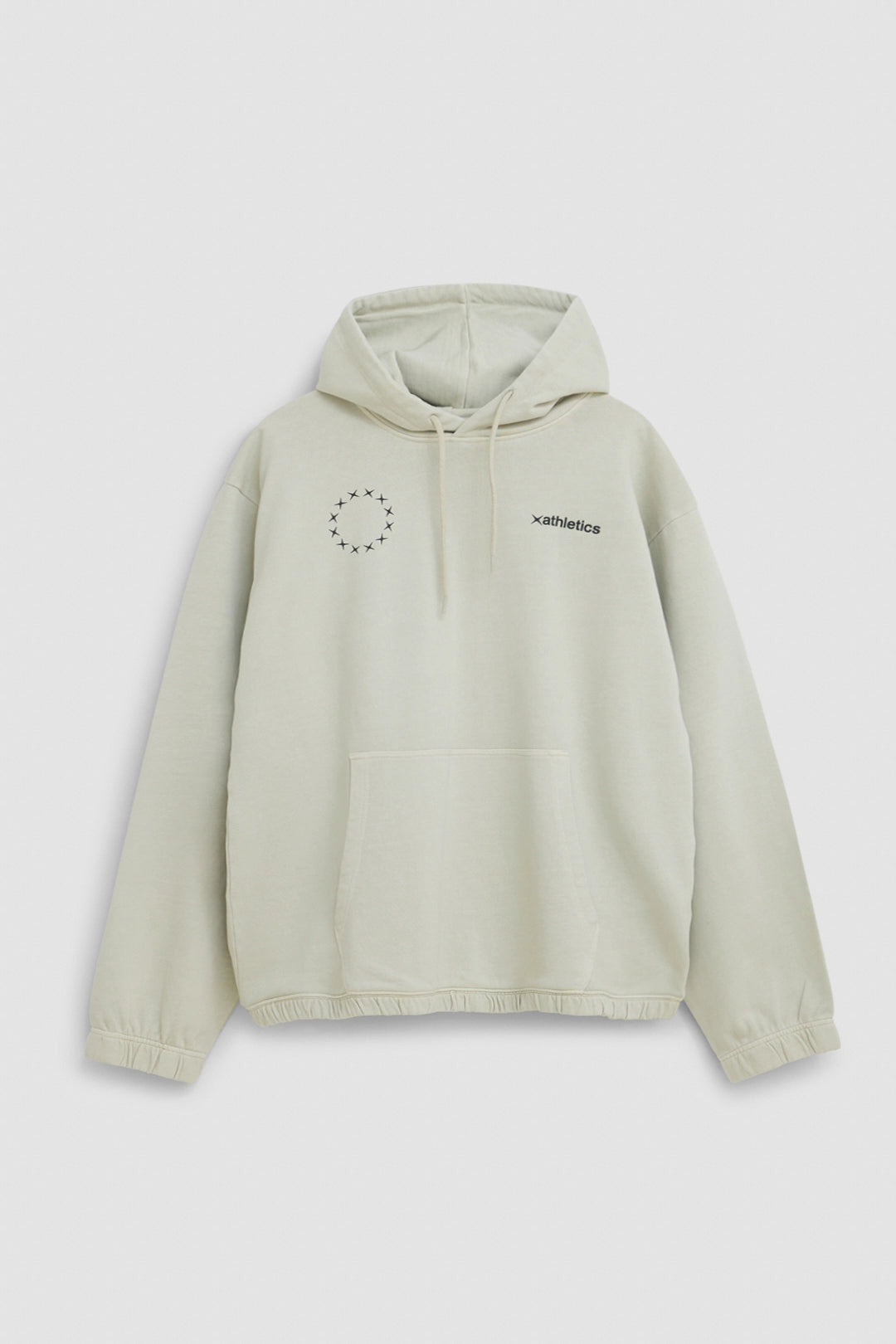 BEIGE WASHED LOGO HOODIE