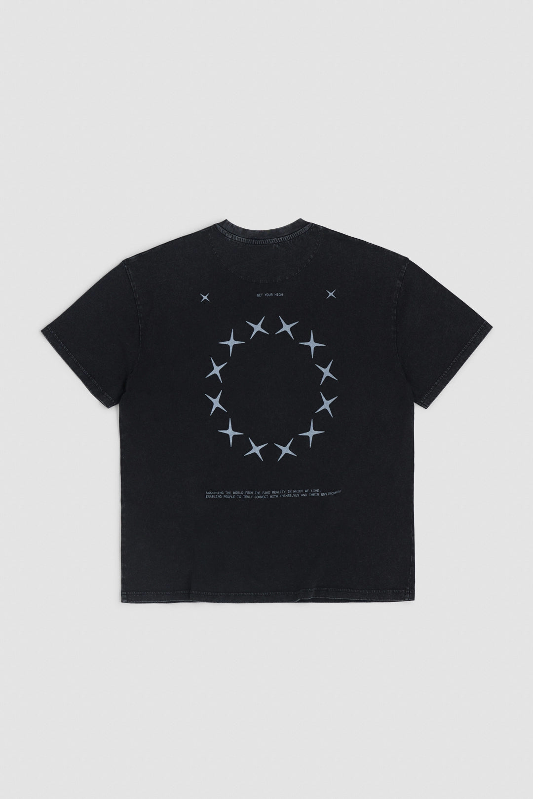 BLACK CIRCLE WASH TEE