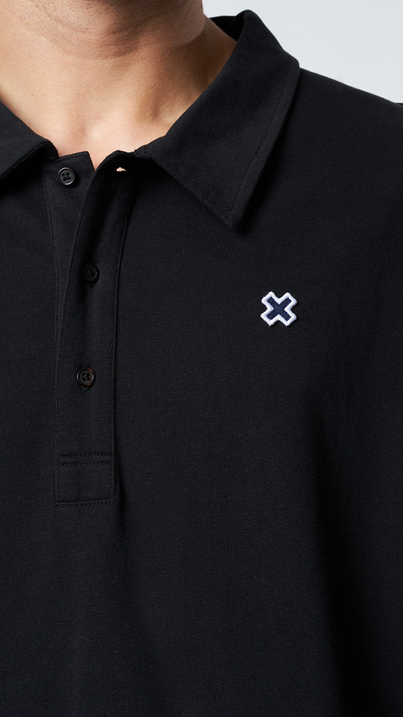 BLACK PATCH POLO