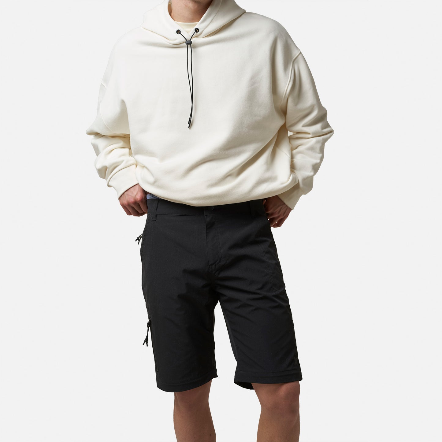 BLACK ZIP-OFF PANTS