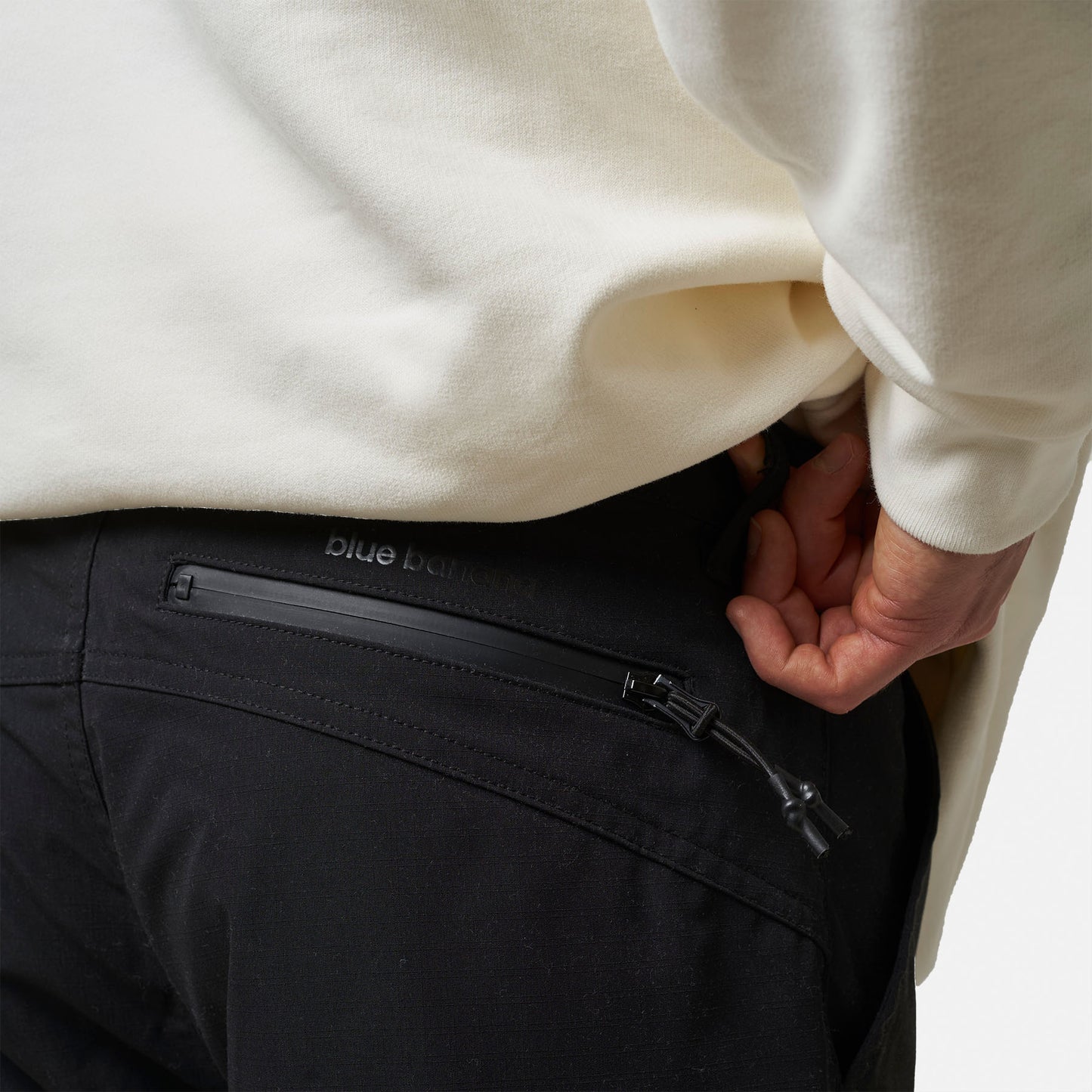 BLACK ZIP-OFF PANTS