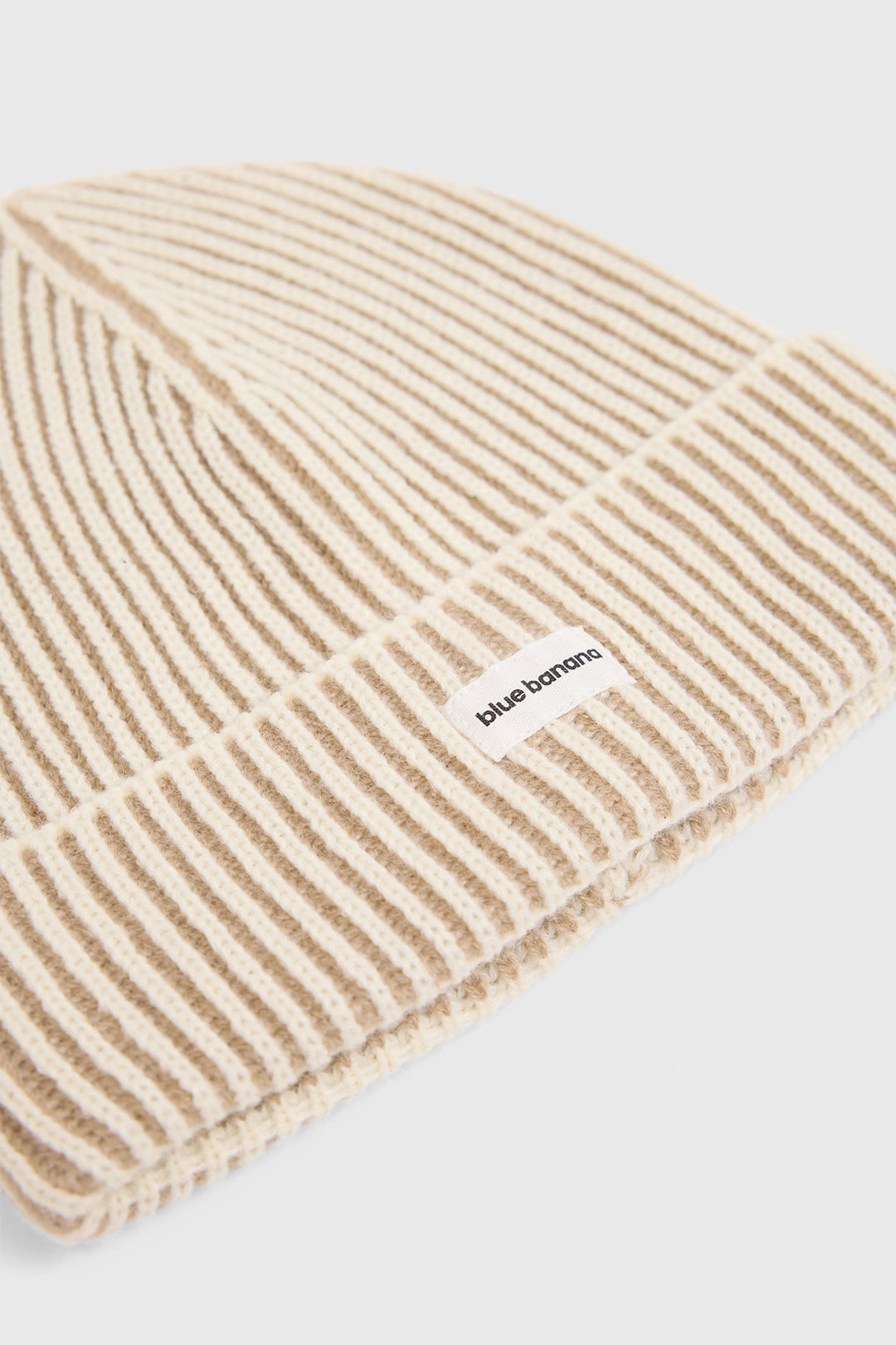 CAMEL RIBBED WOMAN BEANIE