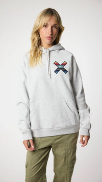 LIGHT GREY MELANGE CLASSIC HOODIE