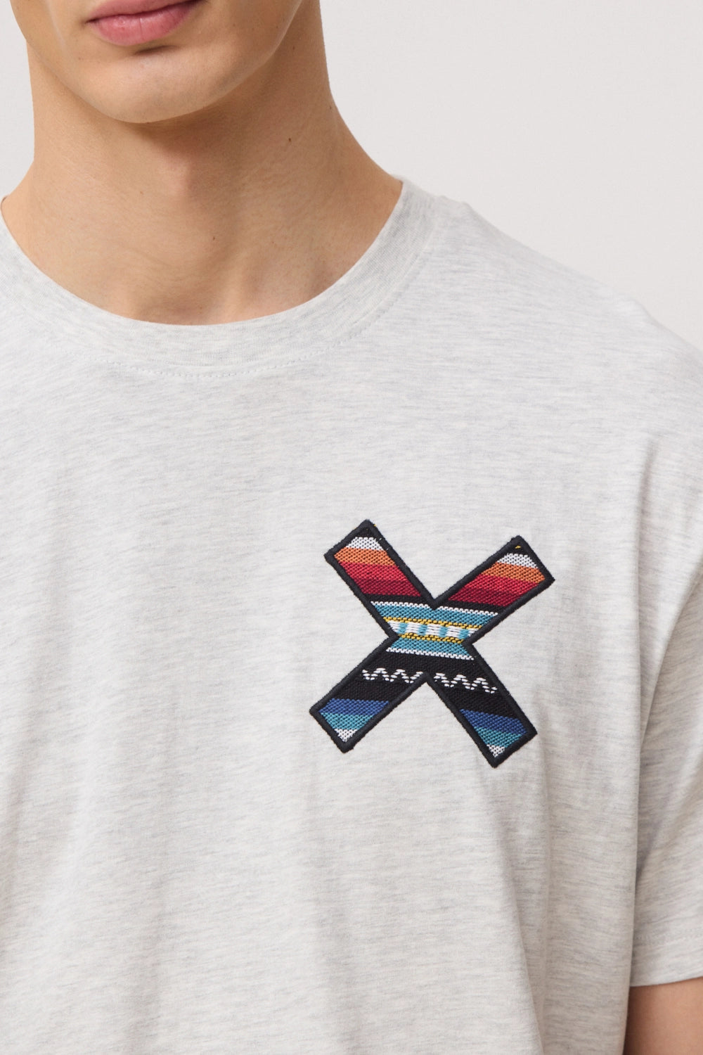 LIGHT GREY MELANGE CLASSIC TEE