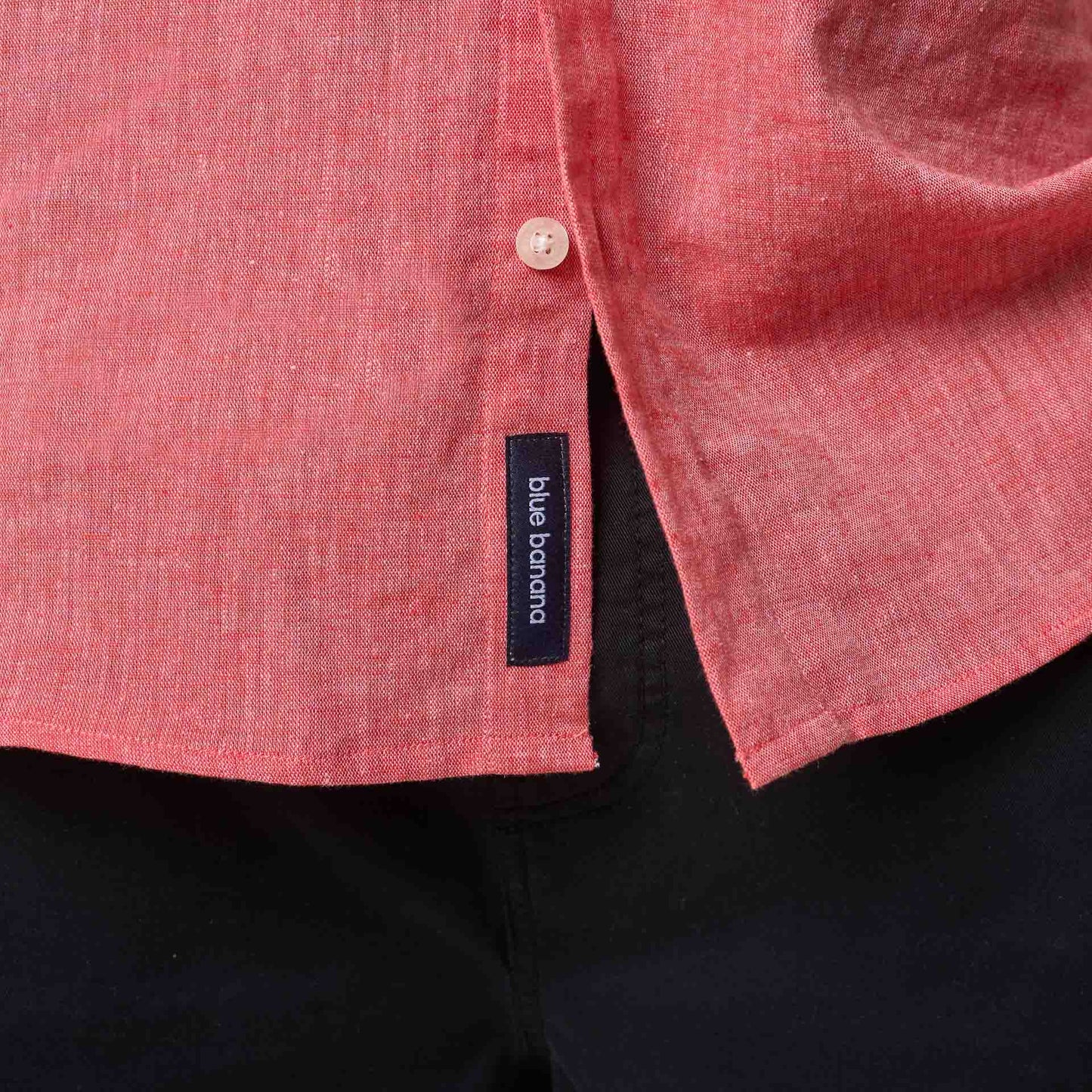 CORAL LINEN SHIRT