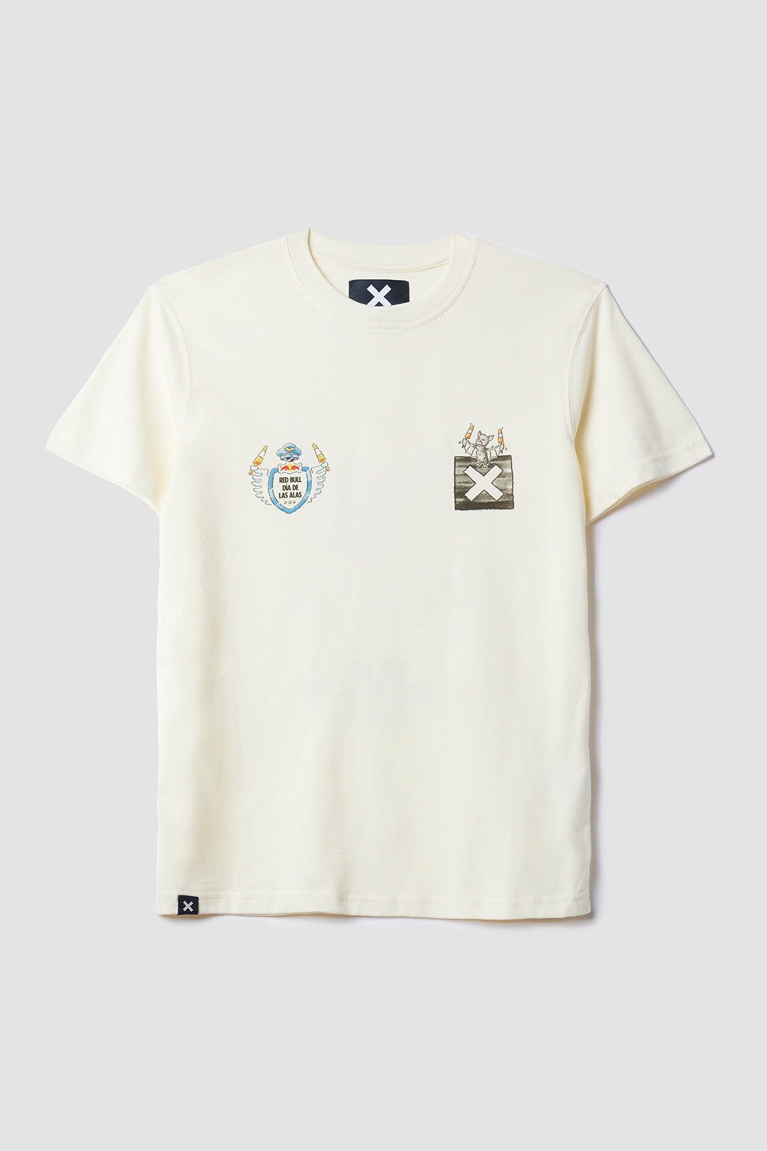 CREAM RED BULL TEE