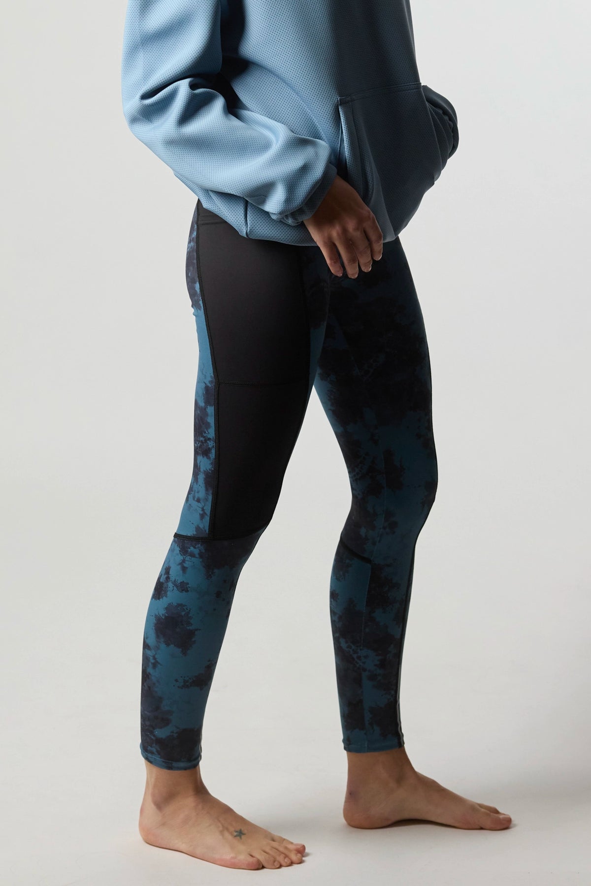 DARK BLUE WOMEN'S ACTIVE LEGGINGS