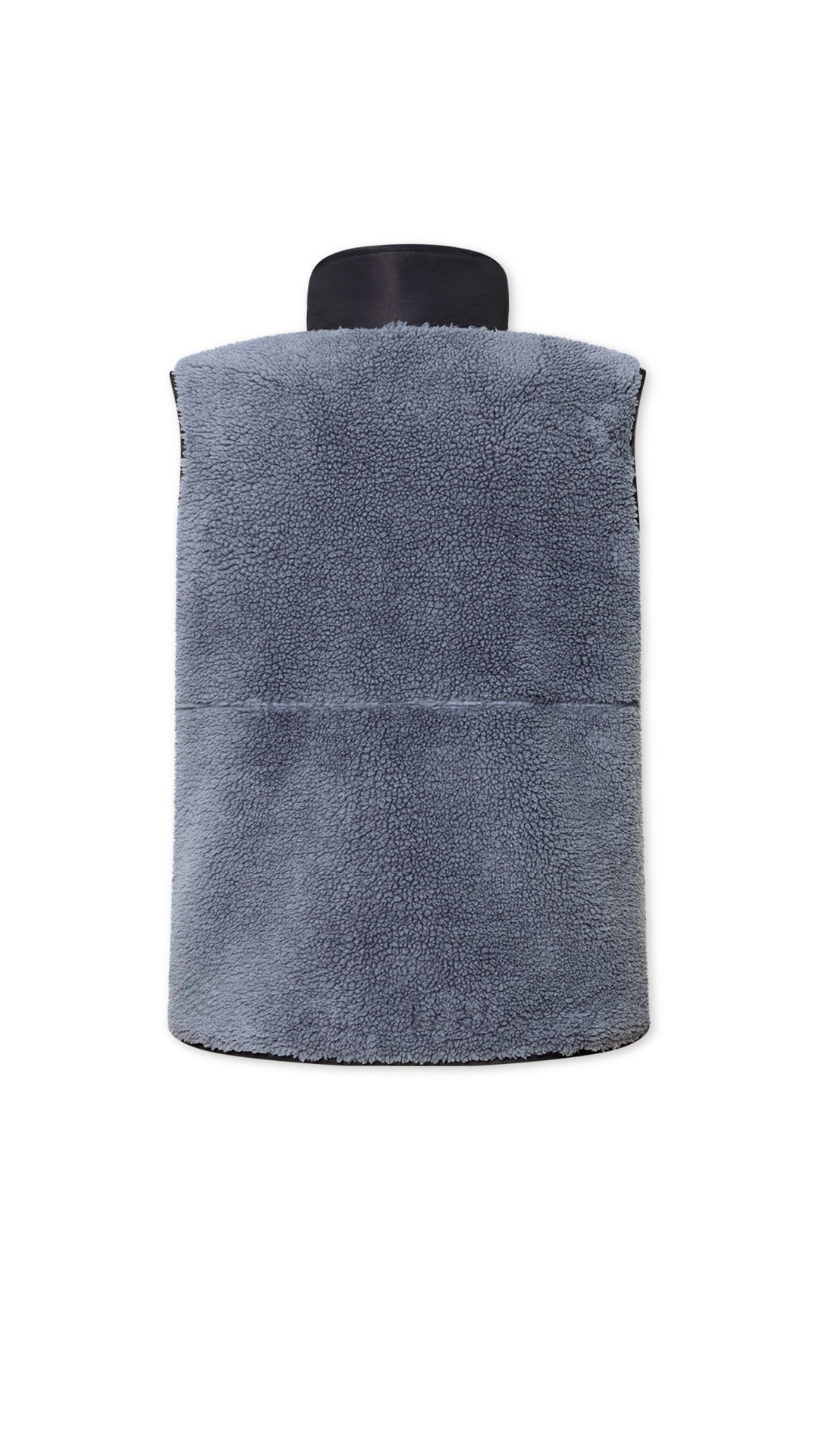DARK GREY ROPE FLEECE VEST