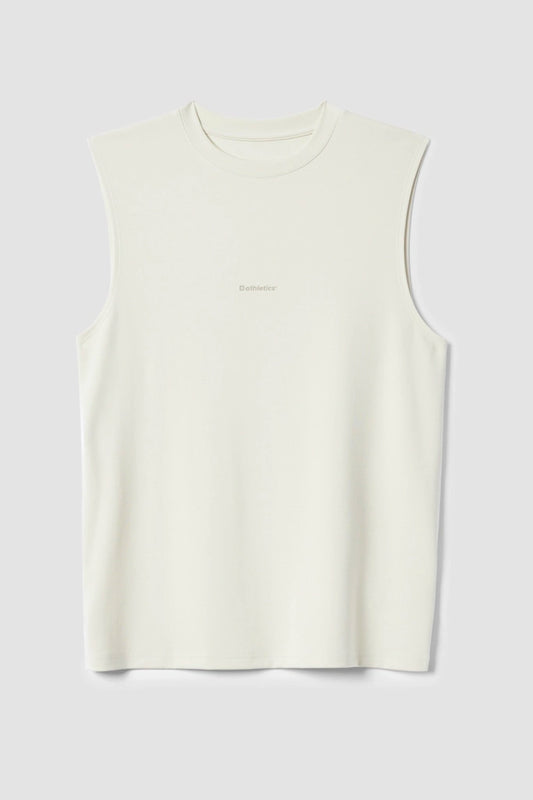 DUSTY CREAM ACTIVE SLEEVELESS TEE
