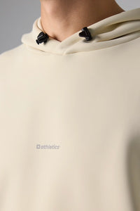 SUDADERA CON CAPUCHA TECH DUSTY CREAM