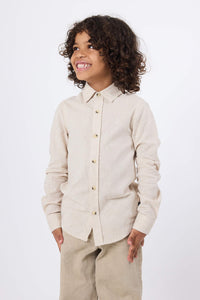 CAMISA KIDS DE LINO ECRU
