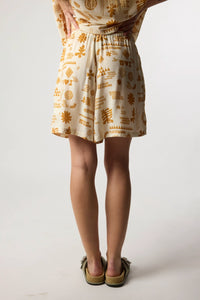 ECRU TILE WOMAN SHORTS