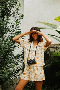 ECRU TILE WOMAN SS SHIRT
