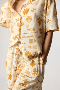 ECRU TILE WOMAN SS SHIRT