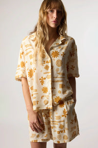 ECRU TILE WOMAN SS SHIRT