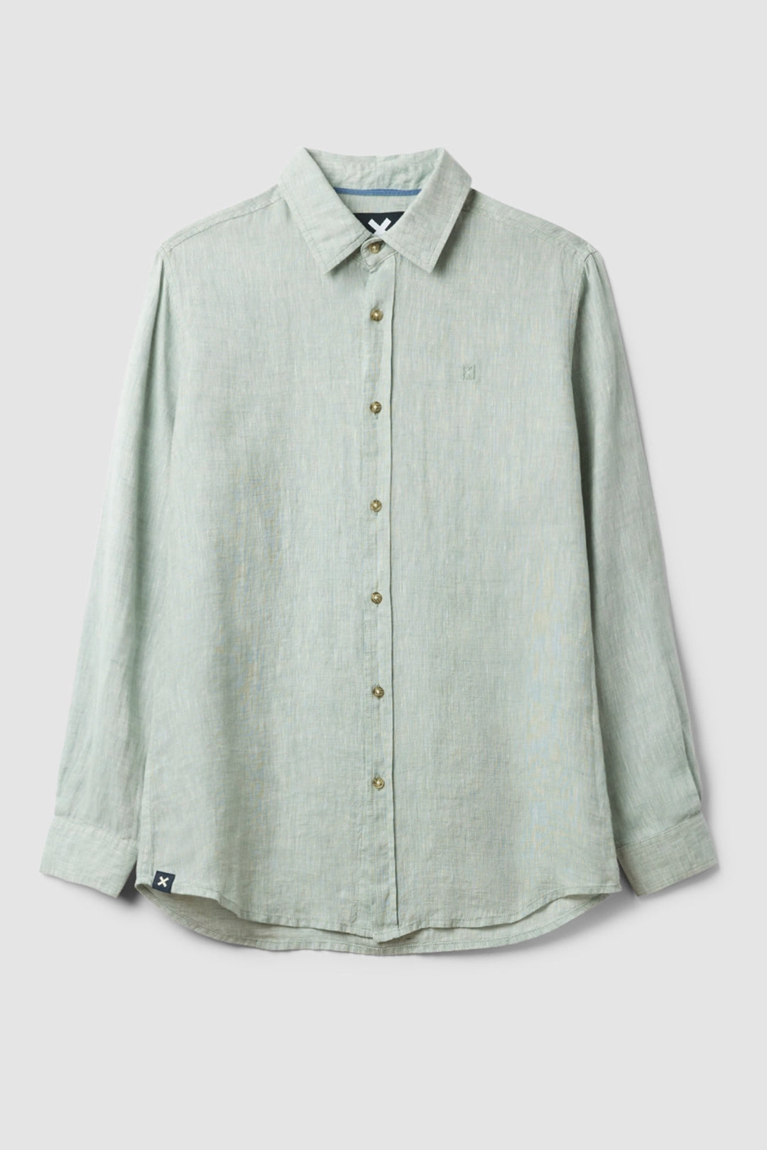 GREEN LINEN SHIRT