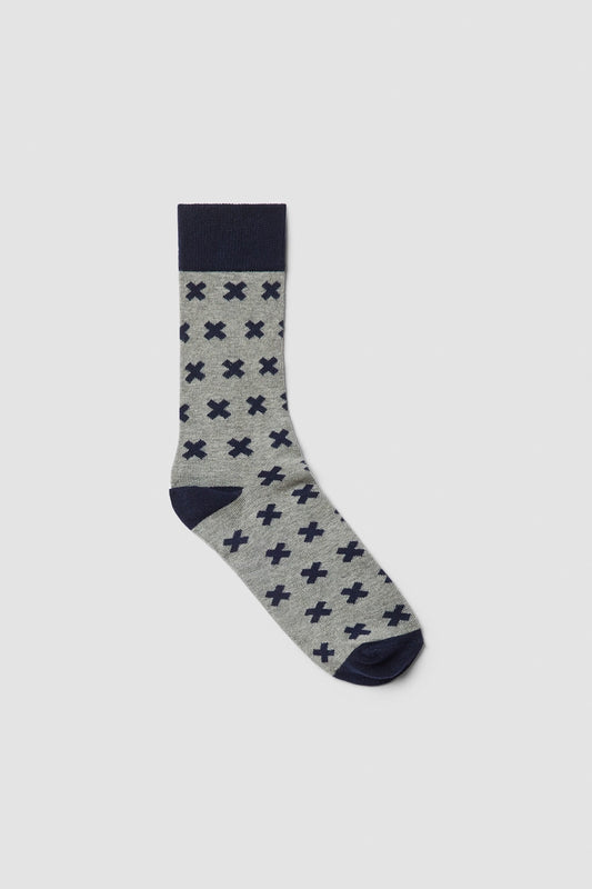 GREY MELANGE TROPIC SOCKS
