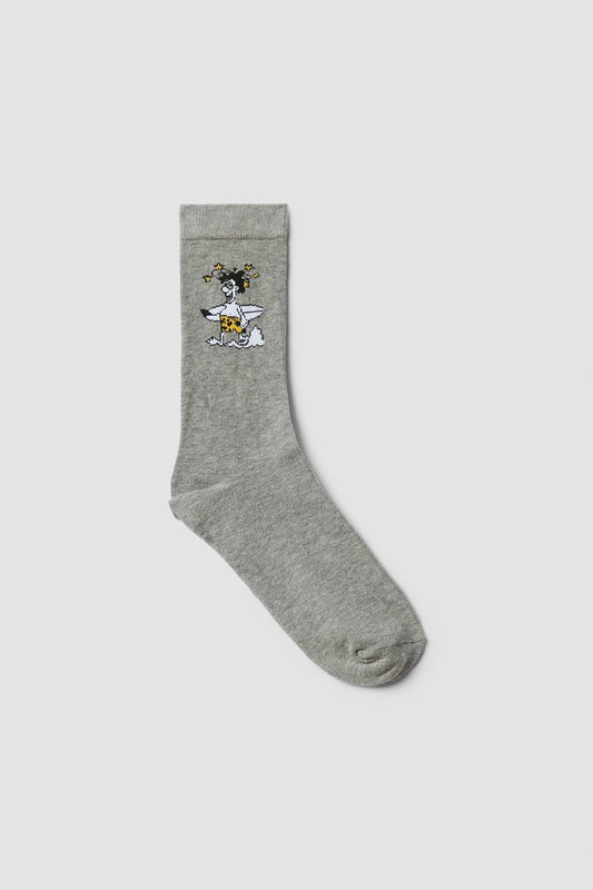 GREY VIGORE GRAPHIC SOCKS