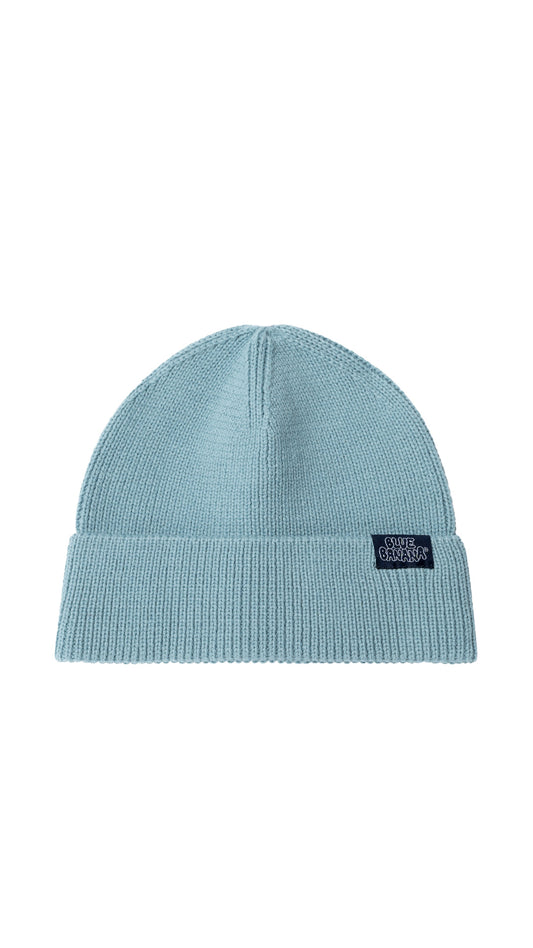ICE BLUE MINIMAL BEANIE